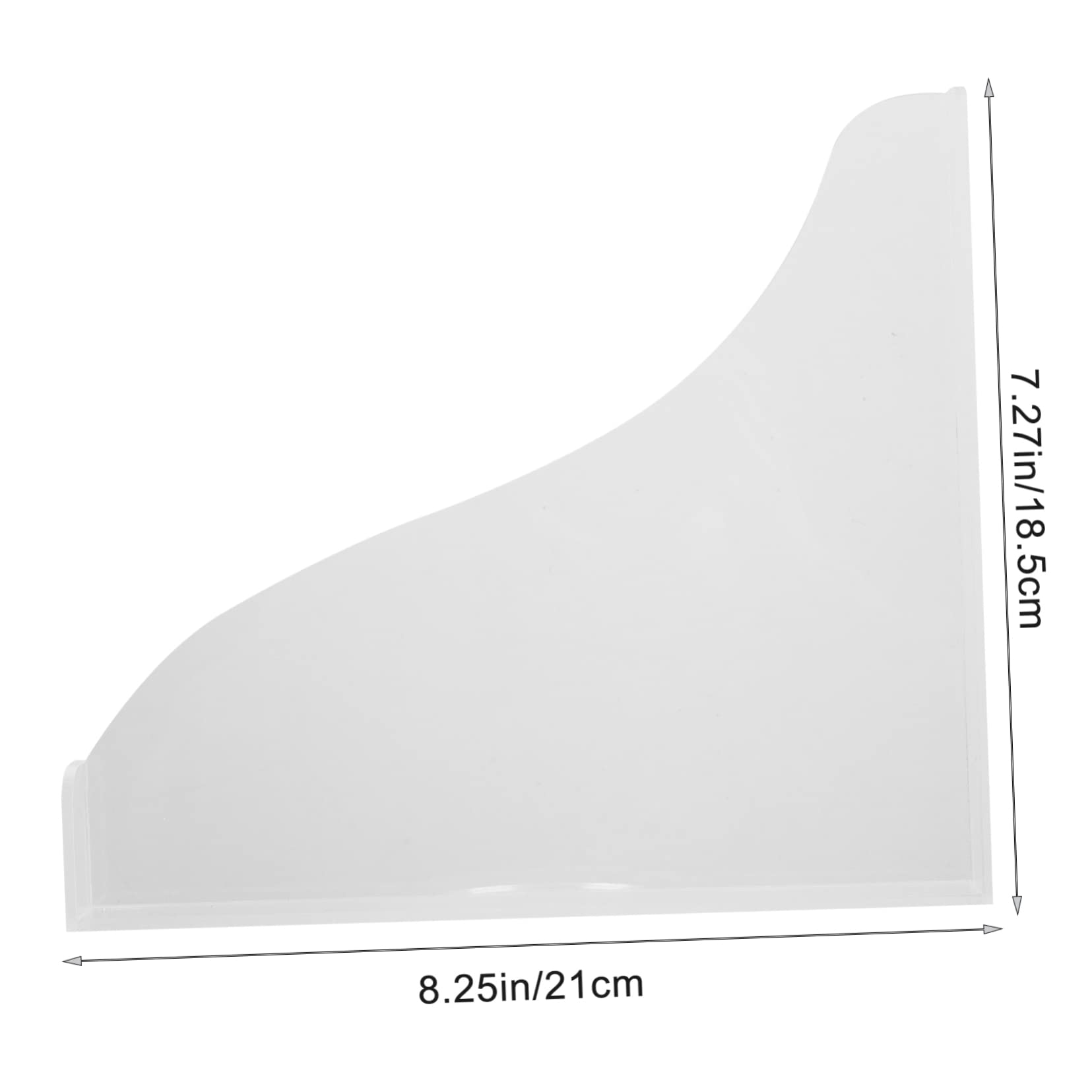 OUNONA 1 Set Bathtub Splash Guard Side Edge Surround Anti Bathroom Corner Cover Splash Guards Large Shower Splashing Guards Splashing Guards with Adhesive Tape Transparent Acrylic