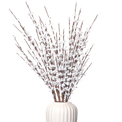 Wolpark 5Pcs Long Stem Jasmine Flowers Artificial, 29.5