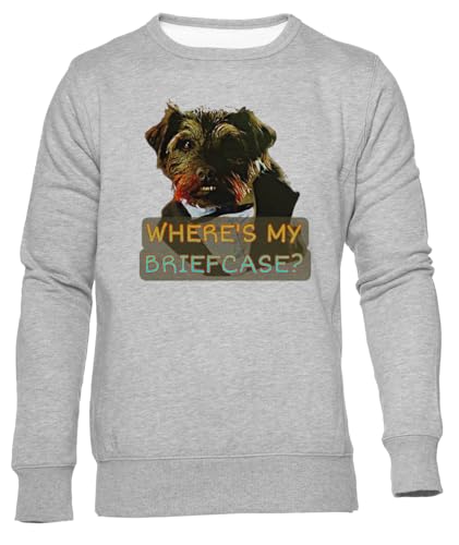 GUNMANTOR Ted Sudadera Jersey Gris para Hombre Mujer Unisex Manga Larga Cuello Redondo