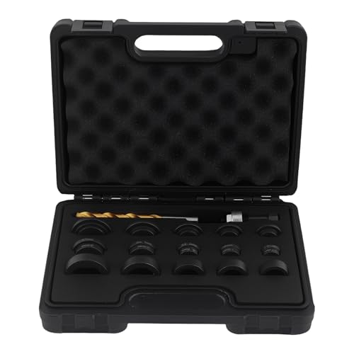 maXpeedingrods 17 Pcs Parking Sensor Hole Cutter Punch Tool Set 17mm-32mm Driver Assist Sensor Install Tool for Bumper & Fender Installation