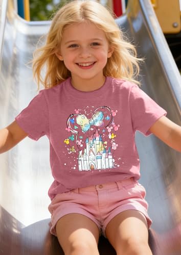 Image of Magical Shirts Women Girls Family Vacation Matching Shirt Magic Kingdom T-Shirt Mommy and Me Trip Short Sleeve Tops