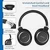 KVIDIO Active Noise Cancelling Headphones, 70 Hours Playtime Bluetooth Headphones Wireless with Microphone, Transparency Mode, Deep Bass and Hi-Fi Stereo Sound Over Ear for Travel Office #5