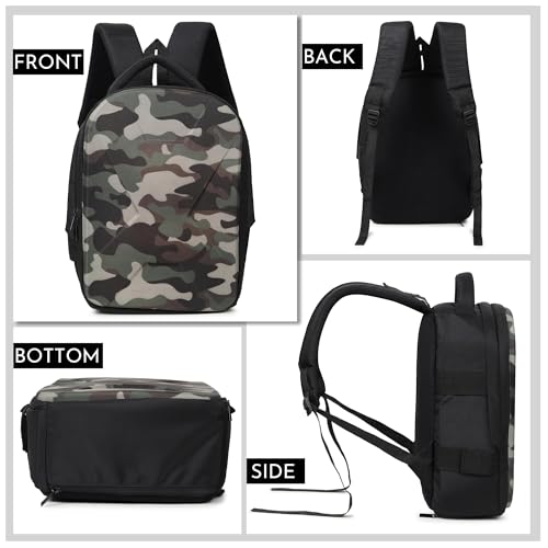 Image of GadgetBite Camera Bag Hardshell Water Resistant Professional Camera Backpack with Rain Cover Customizable Shockproof Lens Pockets for DSLR Lenses Go Pro Canon Nikon Sony Cameras Accessories