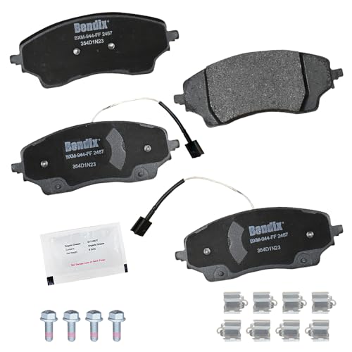 Image of Bendix Priority1 CFM2467 Semi-Metallic Rear Brake Pads for Ram ProMaster 1500 2023-2022, ProMaster 2500 2023-2022, ProMaster 3500 2023-2022