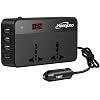Hoenjuno 200W Car Power Inverter DC 12V to 220V AC Car Charger Adapter 4 USB Ports Car Outlet and QC 3.0 Ports Car Plug Converter with Switch