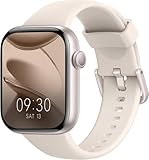 Smartwatch Damen Herren, 1,85" HD Touch Fitnessuhr mit Telefonfunktion, 140+Sportmodi Smart Watch Fitness Tracker mit Pulsmesser Schlafmonitor Schrittzähler, IP68 Wasserdicht Sportuhr iOS Sternenfarbe