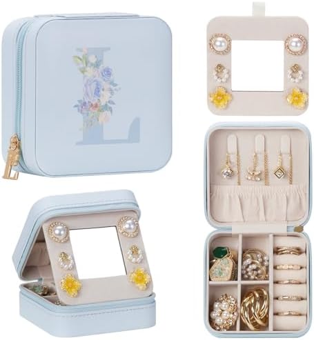 Enthralite Travel Jewelry Box for Gift: Traveling Jewelry Case fo...