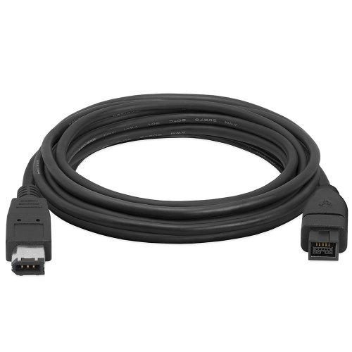 Cmple - 10FT Bilingual FireWire 800/Firewire 400 Cable - IEEE 1394 High Speed Firewire 9 PIN to 6 PIN Cable for MacBook PC - 10 Feet Black