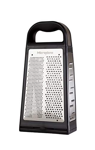 Microplane Turmreibe mit 5 Reibflächen in Fein, Grob, Sehr Grob, 2-Wege-Schneide & große Raspel mit Edelstahlklingen - Made in USA Cover