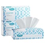 Winner Soft Face Towels, 100% USDA Biobased Facial Towels, Unscented Cotton Tissues for Sensitive Skin, Oeko-TEX Certified Face Towelettes Disposable, Makeup Remover Dry Wipes, 300 Ct, 3 Pack
