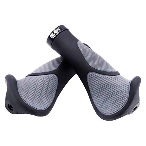 Weanas Bike Handlebar Grips, New Generation Ergonomics Comfort Design Mountain Bike Grips With G2 Screw Lock 1 Pair For Bicycle Mtb Bmx Cyling #TOP7