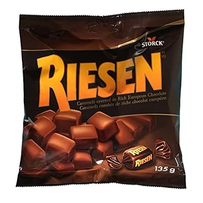 Riesen Chewy Caramels Candy, 135g/4.8 oz., Bag {Imported from Canada}