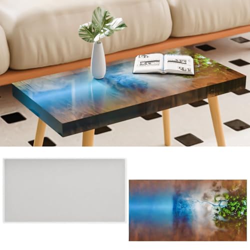 Moule silicone table résine époxy grand format pour éviter les fuites - 3