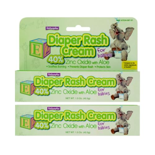 Nature Diaper Rash Cream For Babies, 1.5 oz, (Pack of 2)
