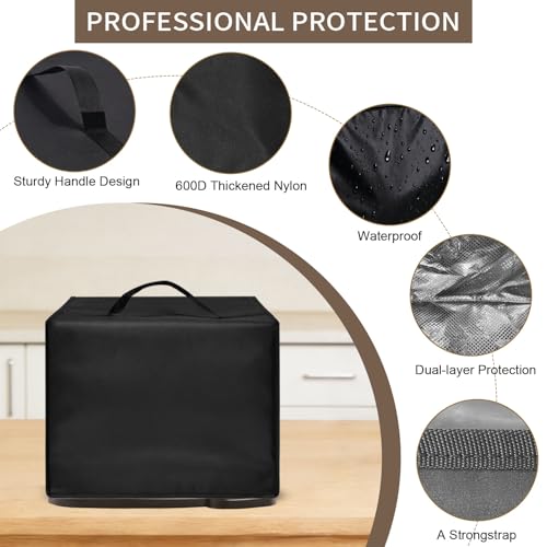 Image of Air Fryer Cover Dust cover Compatible With Masterbuilt 3-in-1 10 Liter XL MB20012420 Electricfryer Boiler and Steamer 17.7 inch*15.7 inch*15 inch Heat-Resistant Waterproof Dust-proof Air FryerCover