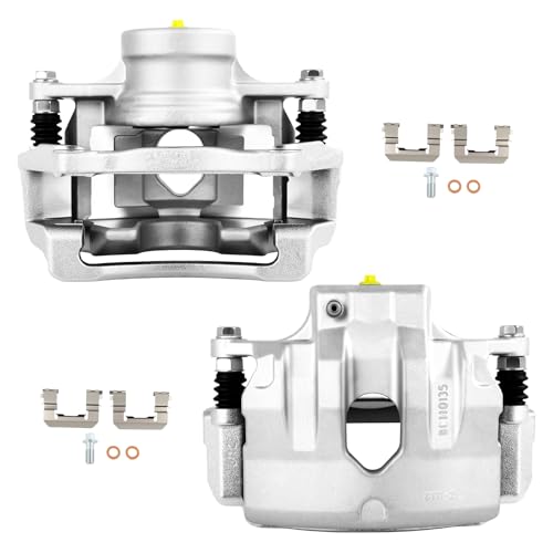 Image of SCITOO Front Driver & Passenger Side Disc Brake Calipers 19B6412A 19B6413A Compatible For Kia For Optima L4 2.0L 2011-2015,For Kia For Optima L4 2.4L 2015,With Bracket 2PCS