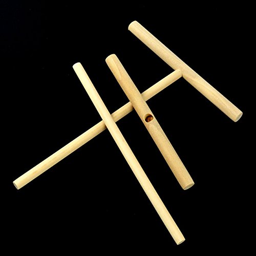 Tshape Pancake Batter Crepe Maker Wooden Rake Spreader Stick Home