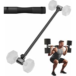 Flexible Dumbbell Converter - 260 LBS Weight Capacity Adjustable Alloy Steel Bar丨Convert Dumbbells to Barbell, Enhanced Compatibility for Wide Range of Dumbbells for Home Weight Lifting