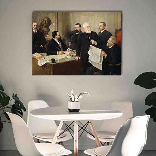 "Portret van Jules Roc" door Henri Rousseau Schilderij Canvasafdrukken Voor Muur Foto's Thuis Woonkamer Decoratie Moderne Keuken Muurkunst voor Slaapkamerdecoratie (100x140cm39x55inch, ingelijst) - Image 3