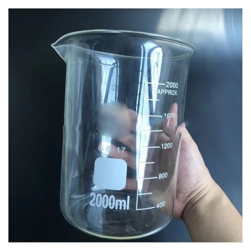 Bécher en verre pour mélanges et préparations de chimie lot 4 gobelets doseurs
