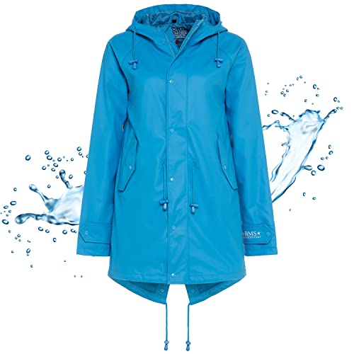 BMS Regenmantel 100% wasserdicht - hellblau - 50