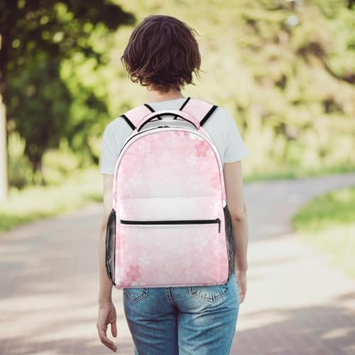 Sac à dos fleurs de cerisier rose pour école et voyage ado
