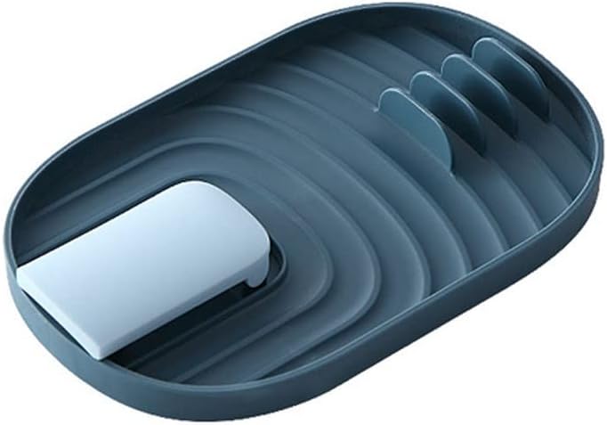 Foldable Pot Lid Rack Plastic Spoon Holder Stand Kitchen for Fork Spatula Rack Pan Cover Shelf(D)