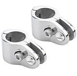 Thorn Boat Bimini Top 1 inch Hinged Jaw Slide Rail Mount 316 Stainless Steel Marine Hardware Pair