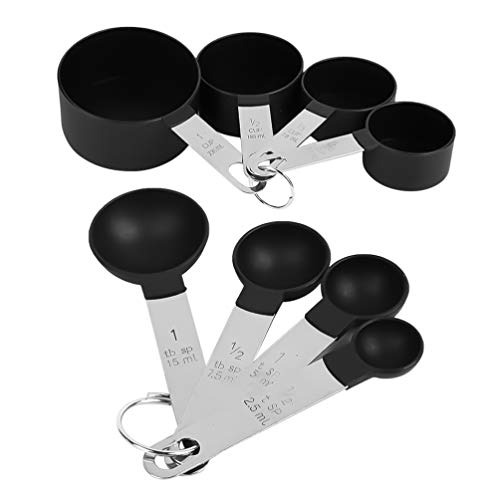 Colheres medidoras de aço inoxidável Cabilock 8 peças para café leite em pó, frutas em pó