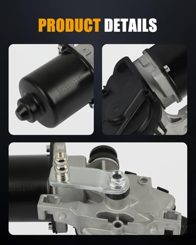 Image of ROADFAR Front Windshield Wiper Motor Replacement for 2014-2018 for for X5 61617292653, 1593003940 Wiper Motor 4 Pins