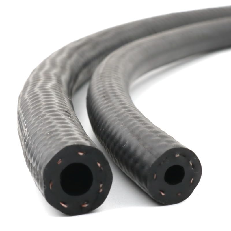 flexiable rubber NBR Oil Resistant Tube Rubber Hose Diesel Gasoline Resistant Tube 4mm 6mm 8mm 10mm 19mm 25mm Hose 1 Meter ID 4mm 25mm drain elastic (Size : ID 4 x OD 9mm)