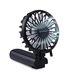 Brookstone Foldable Handheld Fan – Lightweight, Portable Cooling Fan with Long Battery Life for Travel, Office & Everyday Use