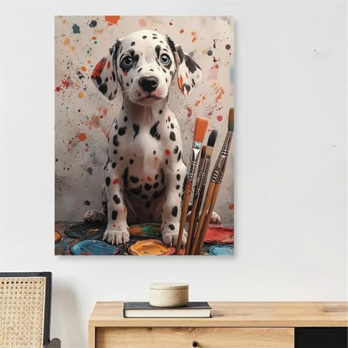 Loisir créatif adulte peinture par numéro grand format 60x90cm pour décorer facilement sa chambre