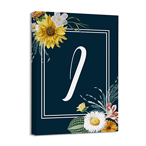 Peinture a l'huile sur toile monogramme I Yelolyio avec finition cadre en bois