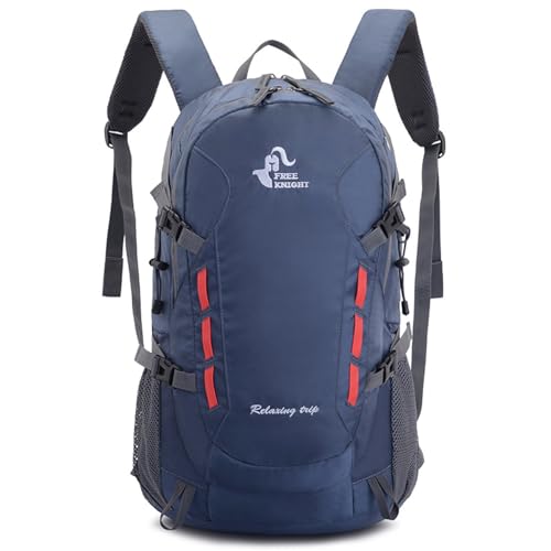 BERULL Wanderrucksack 40 L Leicht Wasserdicht Camping Rucksack Reise Reit Tagesrucksack Für Männer Und Damen,Grau,40L