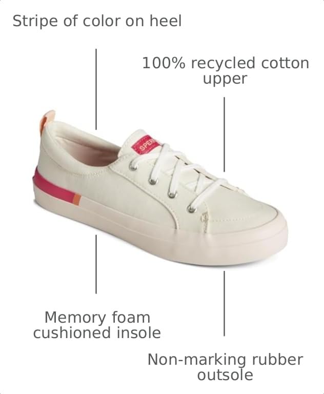 Image of Sperry Women's Crest Boat Smocked Hemp Sneaker