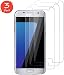 Produktbild Satacnut [3 Stück] Schutzfolie für Galaxy S7, 9H Härte,HD Klar,Stoßfest,Panzerglas für Galaxy S7,Anti-Fingerabdrücke,Anti-Kratzen,Anti-Öl,Hoch Empfindlichkeit,Panzerglas Schutzfolie für Galaxy S7