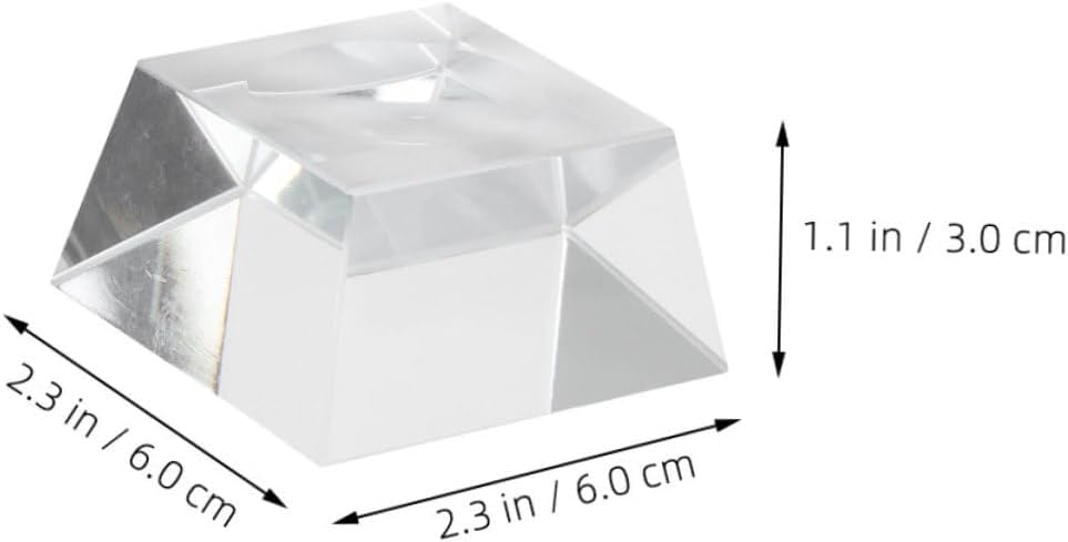 IMIKEYA Crystal Sphere Stand Glass Pedestal for Display