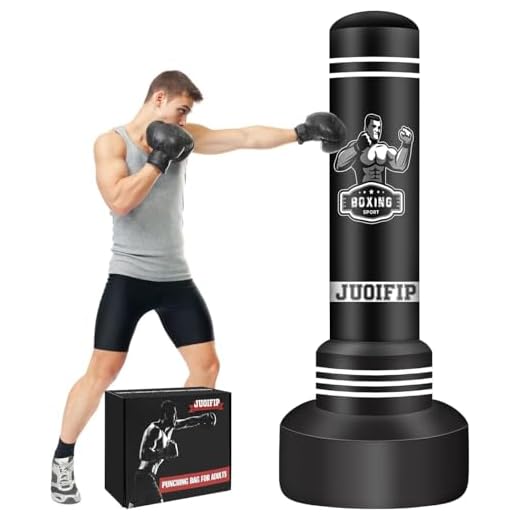 Saco de Boxeo de pie - Saco de Boxeo Pesado de 175cm/69in con Soporte - Saco de Boxeo de pie para Hombres Saco de Kickboxing Inflable para Entrenamiento MMA Muay Thai Fitness