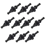 10PCS Fan Shock Absorbing Rubber Nail, Short Style Computer Hardware Cooling Fan Screw Anti Noise Shockproof Silicone Rubber Cooler for PC, Black