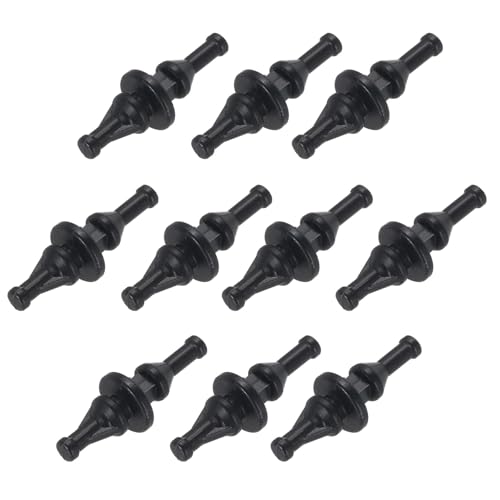 QUARKZMAN 10PCS Ventilador Amortiguador de Goma, Tornillo Corto de Silicona Antivibración para Ventilador de Refrigeración de Hardware de Computadora, Negro