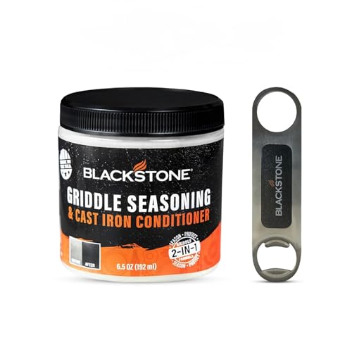 Comparison: Best Oil For Blackstone Grill 9 Blackstone 2-IN-1 Griddle & Cast Iron Seasoning Conditioner 6.5 OZ– Effective Seasoning Rub Formula – Food Safe – Easy to Use – with Satisfying Customers Travel Tissue Pack