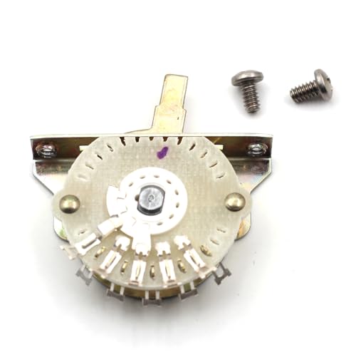 Oak Grigsby 4-Way Blade Switch for Telecaster and Stratocaster, 4-Way Pickup Selector Switch, Includes Mounting Screws