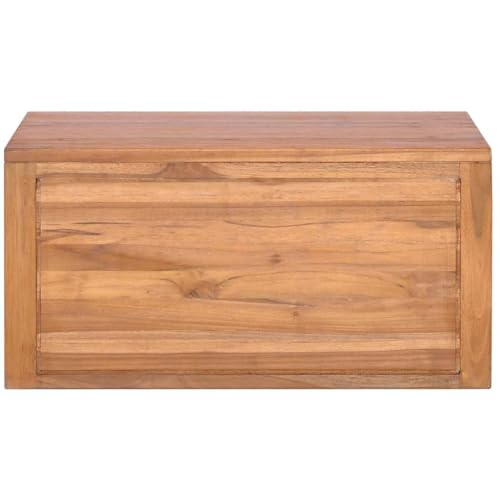 Armoire de salle de bain murale en teck avec étagère - 5