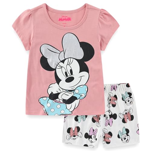Ropa de Minnie Mouse para regalar sonrisas con este conjunto rosa y blanco de niña talla 4