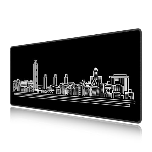 Tapis de souris de jeu pour gamer et espace de travail propre LL-COEUR noir XXL