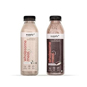 Supply6 Wholesome Meal Taster Pack (Chocolate & Vanilla) for Weight Management | Sugar-free Drinkable Meal | High…