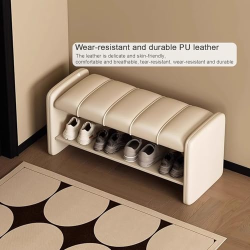 Banc à chaussures entrée solution peu encombrante contre le désordre - 4