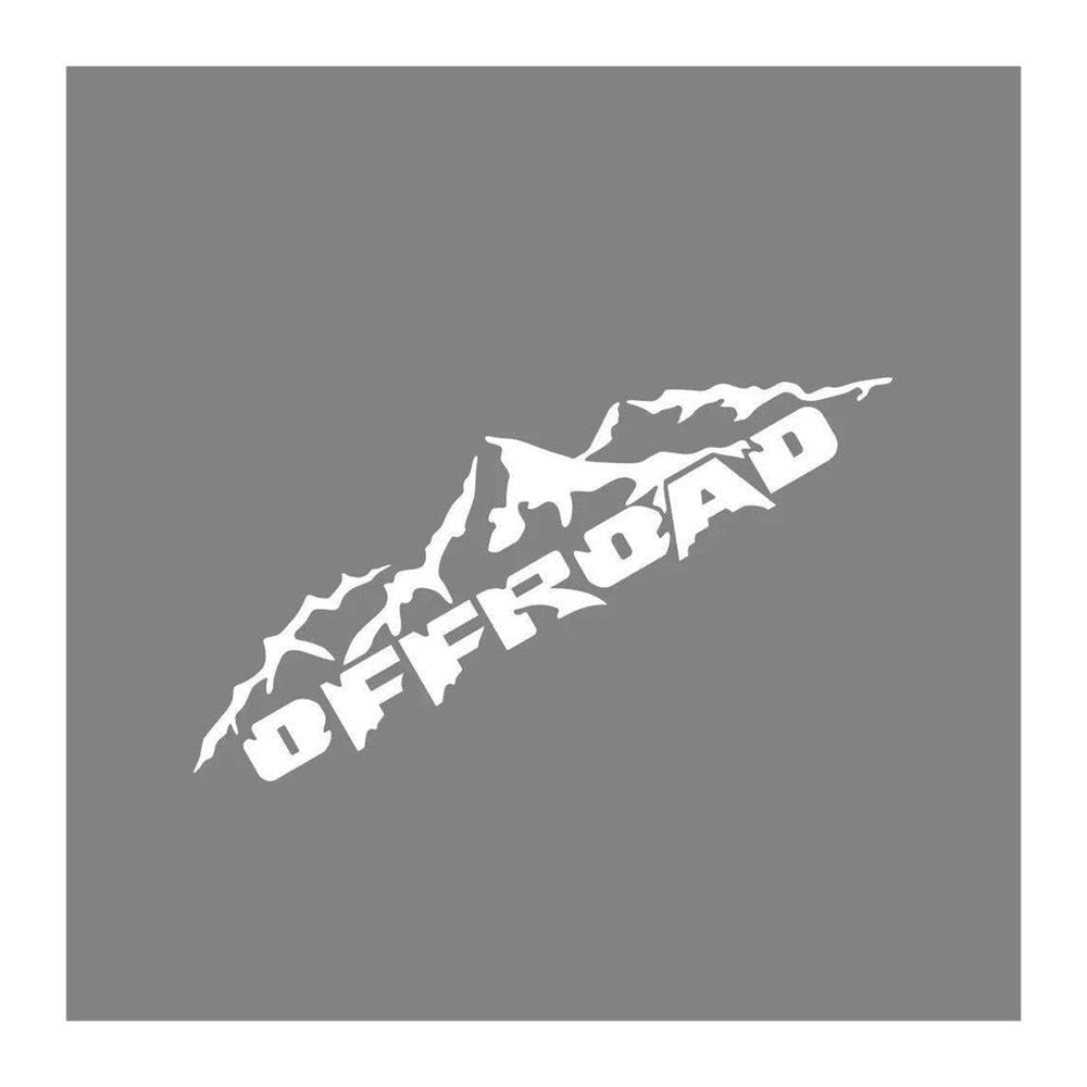 4x4 Off Road Car Sticker Pickup Door Vinyl Decal Decoration(Glossy White,100x26cm)