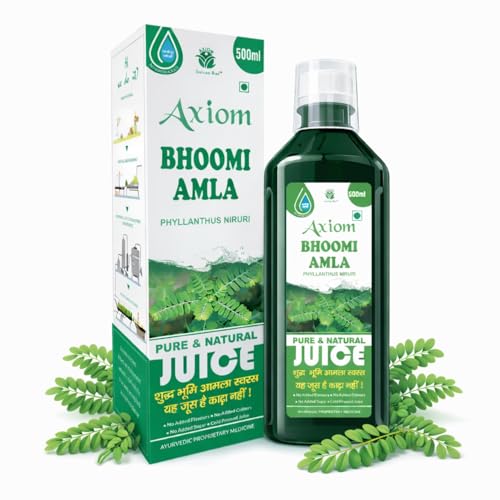Image of Axiom Ayurveda Bhoomi Amla Juice - 500 ml | Natural liver detoxifier | Strengthens the digestive system | Rich Supplement with Pure Bhumi Amla Herbs